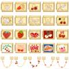 Valentine's Day Sweet Pink Strawberry Cake Scenery DIY Making Bracelet Women Men Stainless Steel 9mm Italian Charm Links Fit