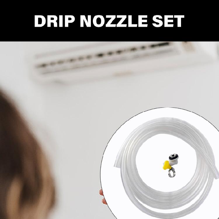 10Ft Air Conditioner Drain Line Extension Set Drain Hose Drainage Hose PVC Drain Pipe Hose Clamp for Air Conditioners