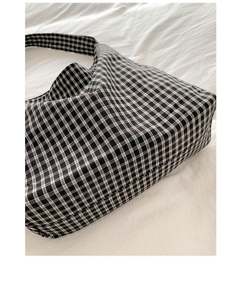 Women's Plaid Commuter Tote: Stylish, Versatile, Large-Capacity Shoulder Bag