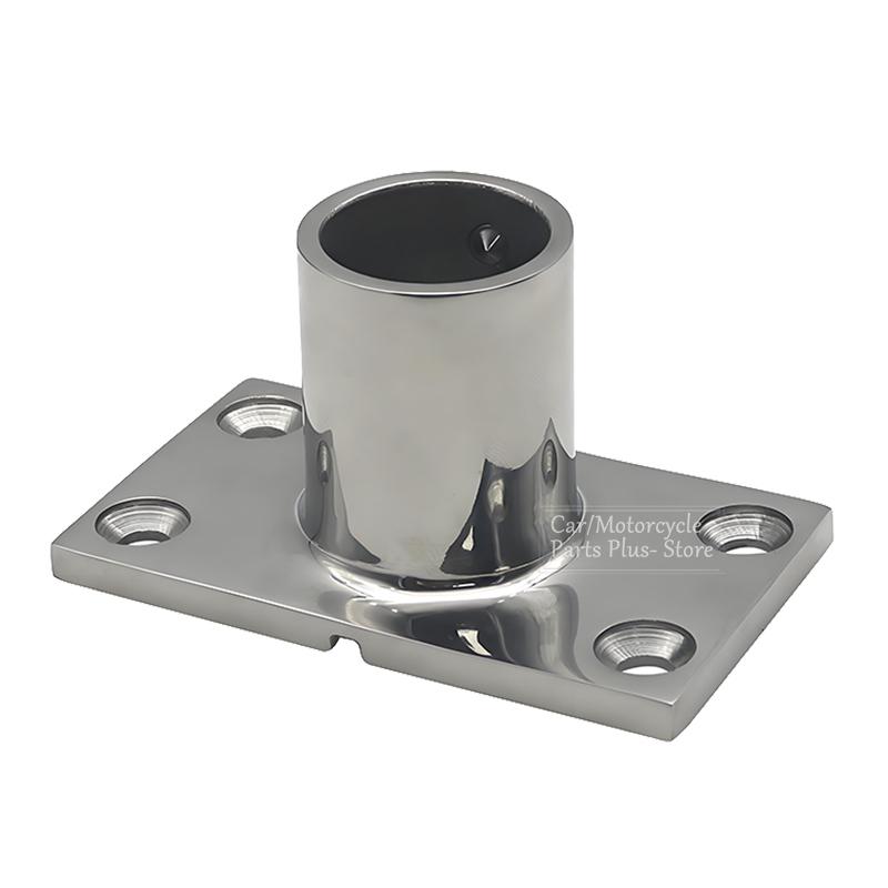 22mm 25mm 30mm 32mm 90 Degree Square Handrail Rail Bases Marine Boat Yacht Rail Mounting Brackets 316 Stainless Steel