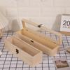 Elegant Unpainted Wooden Box for Storing Trinkets and Keepsakes