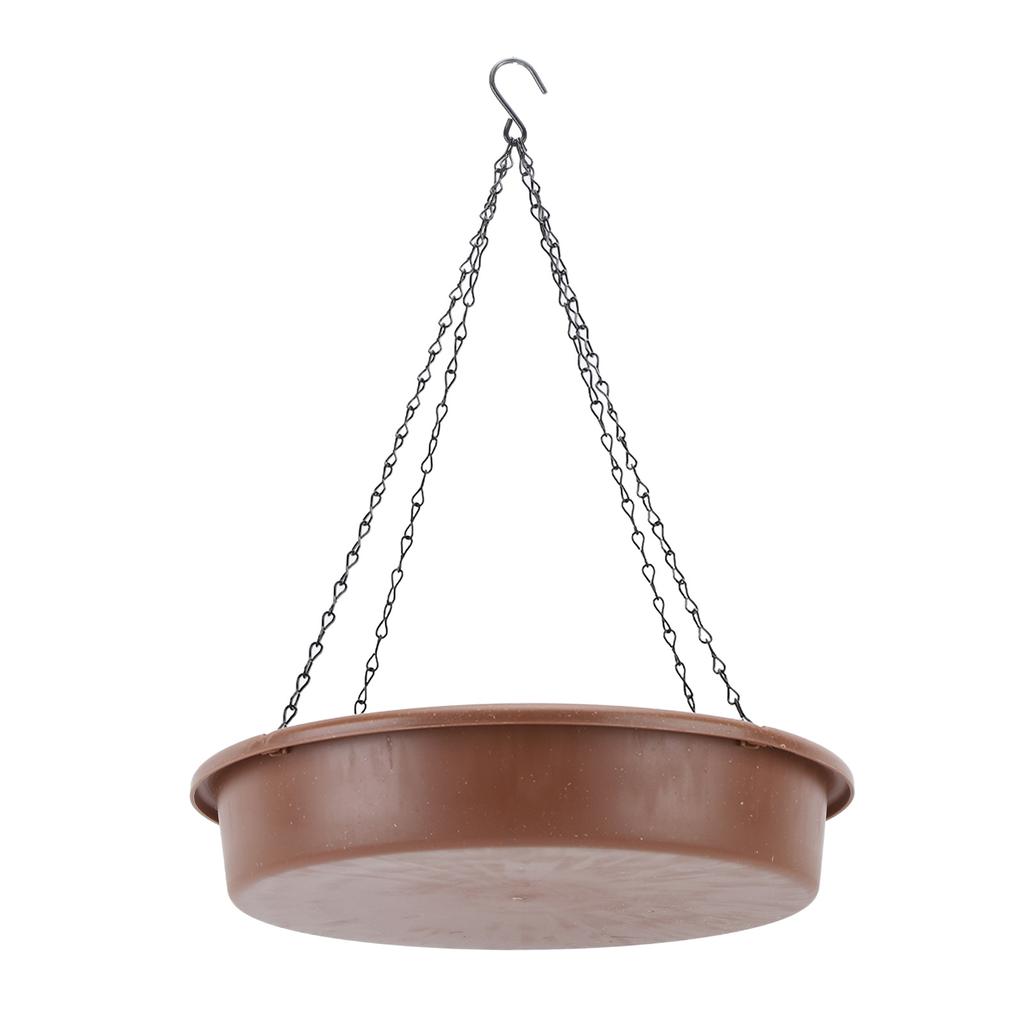 Solar Bird Bath Fountain Pump Hanging Style Deck Mount Metal Bowl for Outdoor Garden Patio Backyard