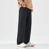 Autumn and winter old money style loose men's dad pants loose cotton wide-leg pants straight A-word pants