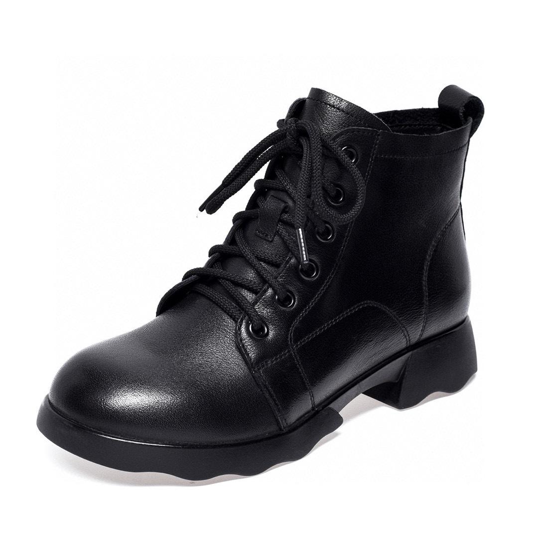 

Ботинки Martin Повседневные короткие ботинки Плоские хлопковые ботинки Кожаные ботинки 40 чёрный