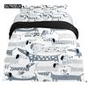 Dachshund Duvet Cover Set Cartoon Style Dachshunds King Size Bedding Set for Dog Lovers Kids Teens 2/3pcs Twin Comforter Cover