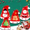 Children's Kindergarten Handmade DIY Christmas Hat Making Materials Set Non-woven Cartoon Hat