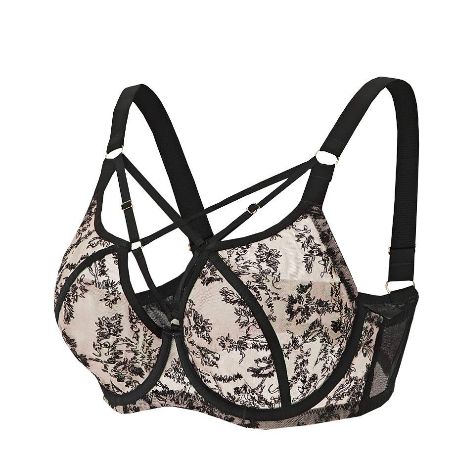 

Женский бюстгальтер большого размера с полной чашкой: Дышащая сетка, Предотвращающая провисание, Минимизатор бюста, Собирающий дизайн 90D