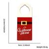 Christmas Decor 2PC Door Handle Pendant Santa Snowman Wooden Party Decor Wooden Door Hanging