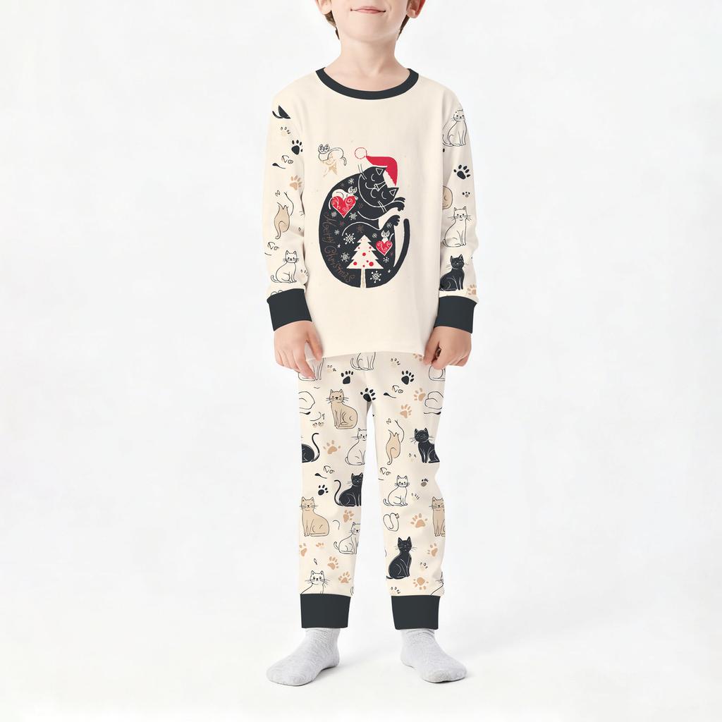 1116 Hot Sale New Christmas Loungewear Family Wear Parent-Child Pajama Printed Set on 1116