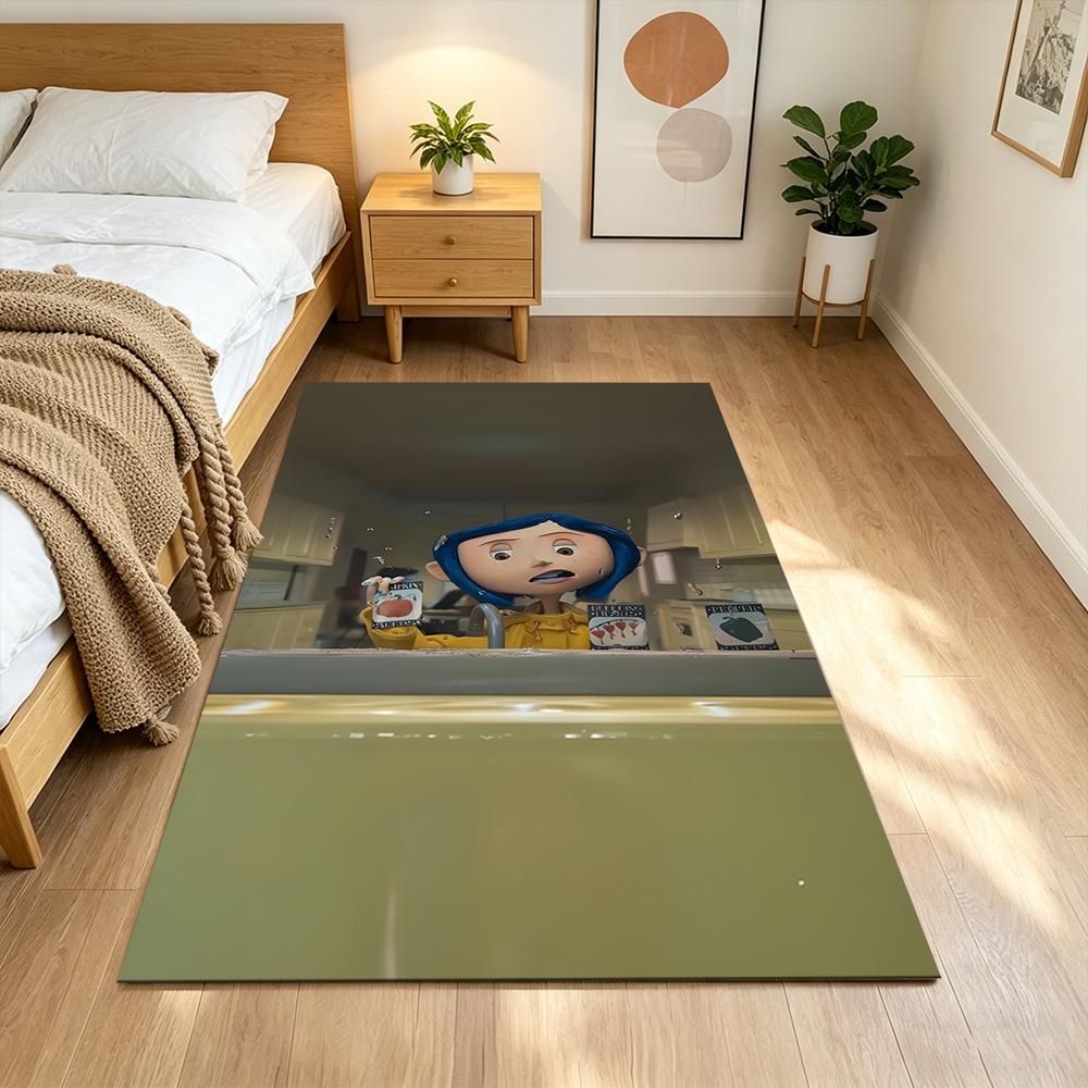 Mysterious World Of Coraline Non-Slip Home Carpet Design for Office Decor Living Room Bedroom Gift