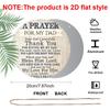 2D Flat Father's Day Themed Aluminum Decorative Signs and Plaques in Various Sizes. A Prayer of Gratitude and Blessings for Fathers, Ideal for Home