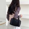 Silver Nylon Single Crossbody Bag Summer Women's Casual Shoulder Tote Bag Cylinder Versatile Highend Fashionable Niche Handbag