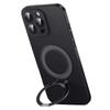 For iPhone 15 Pro Max Case Compatible with MagSafe Genuine Cow Leather+PC Kickstand Phone Cover