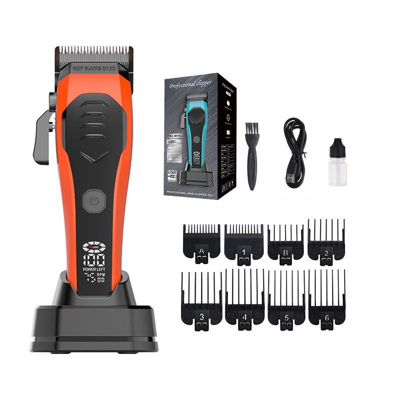 Professional Electric Hair Clipper Set for Barbers - Includes Carving Tool