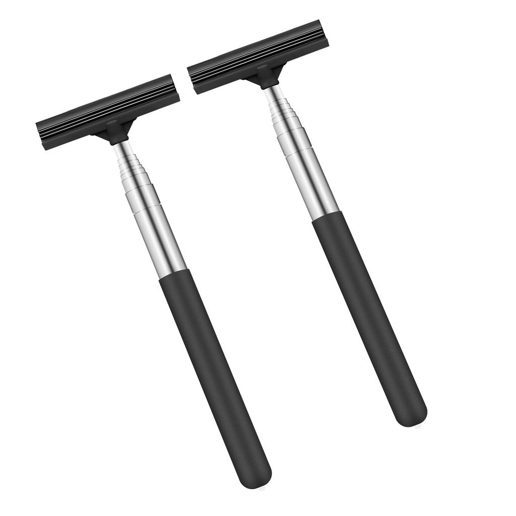 Pack of 2 Car Window Squeegee with Retractable Design Suitable for Easy Cleaning of Mirrors Windshields and Shower Doors
