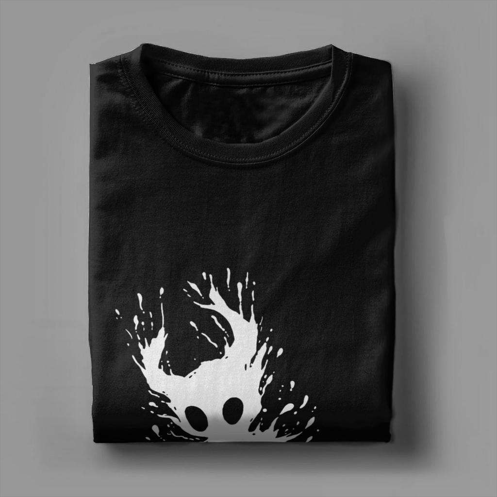 Men's T-Shirts Hollow Knight Gaming  Cool Pure Cotton Tees Short Sleeve  T Shirt Round Collar Tops