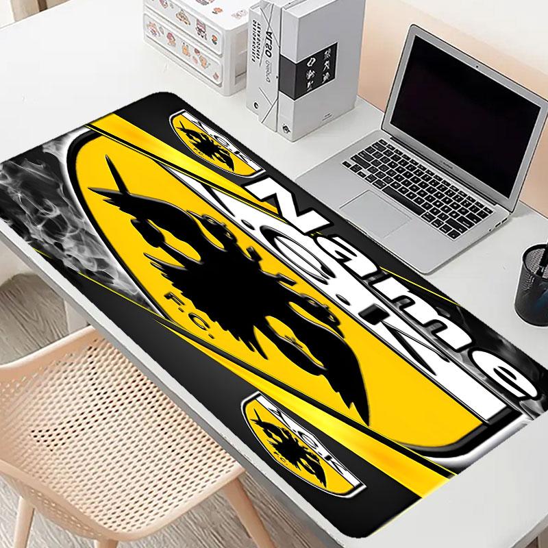 Custom Name Personalized AEK Athens FC Pattern Mousepad, Laptop PC Desk Mat, Decorative Desk Mat for Home Keyboard Pad Gift