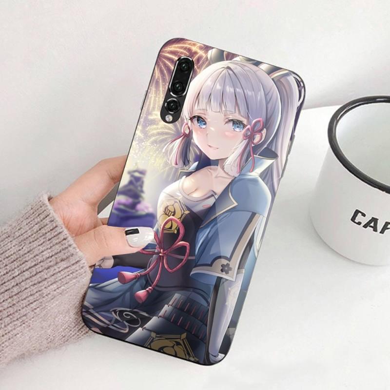 

Чехол для телефона Kamisato Ayaka Genshin Impact для Huawei P50 P40 P30 P20 Pro Mate 40 30 20 Pro Nova 9 8 7 из поликарбонатного стекла Huawei Nova7 Pro