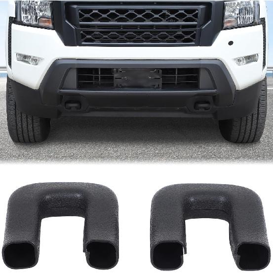 Aunginsy Front Bumper Tow Hook Covers Compatible with Nissan Frontier 2022-2025 Pickup Front Bumper Tow Trailer Hitch Receiver Cover Towing Hitch