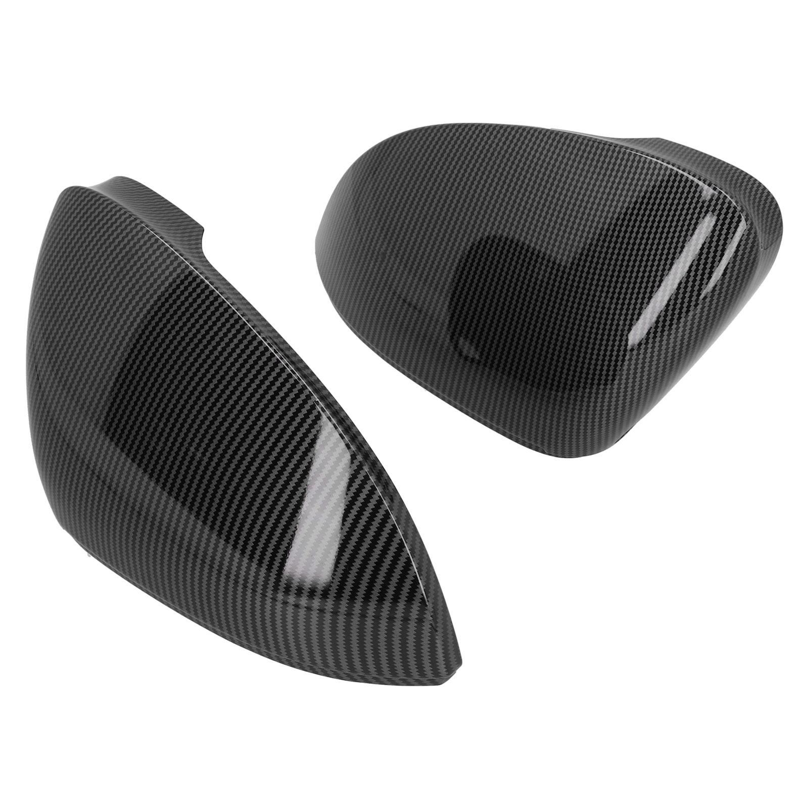 

2PCS Side View Mirror Cover Left Right Carbon Fiber Look Replacement for MK8 Standard 2021+(With Lane Assist )