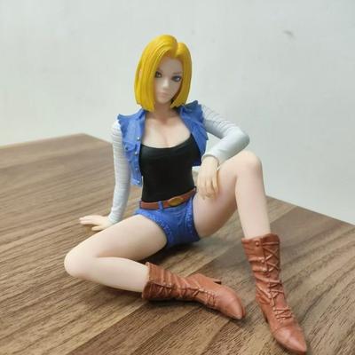Dragon Ball Dragon Ball GK Artificial Man No. 18, Third-generation Sitting Denim, Animation Model, Figure Ornament