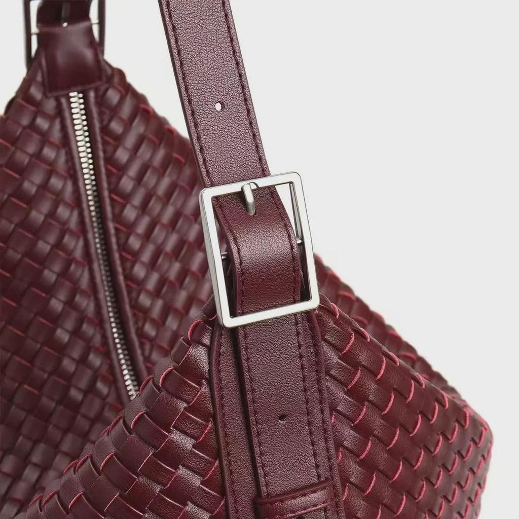 Borsa Tote da Donna in Vera Pelle Intrecciata a Mano in Pelle Bovina - Borsa a Spalla Versatile di Grande Capacità per il Pendolarismo