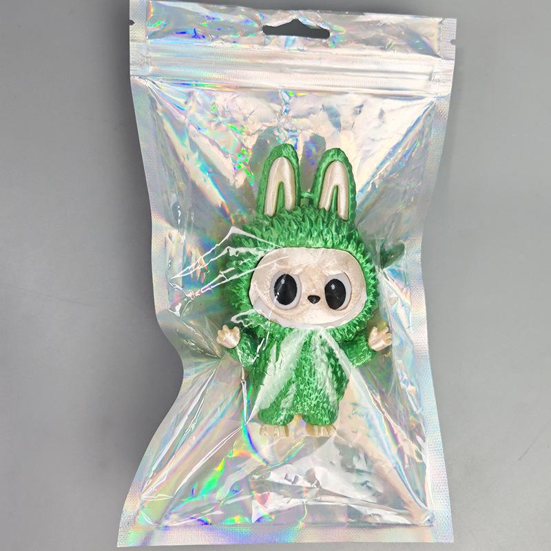 1 Piece Cute Surrounding Characters Gifts 3D Printing Trendy Play Labubu Ornament Cartoon Doll Desktop Decoration