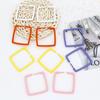 European and American fashion geometric square earrings for women, Korean version retro acrylic earrings