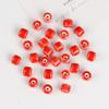 Ceramic Loose Beads Chinese Red Beads Handmade DIY Necklace Loose Beads Accessories