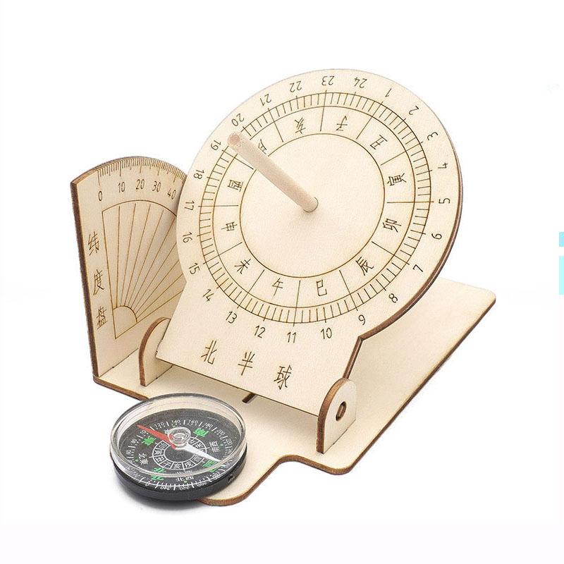 Children S Science Small Production Diy Sundial Model Elementary School Students Handmade Sun Clock Learning Ancient Timers Set