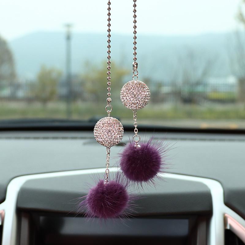 

Бриллиантовый Стильный Хрустальный Шар Подвеска Зеркало Заднего Вида Автомобиля Универсальный Аксессуар StyleG