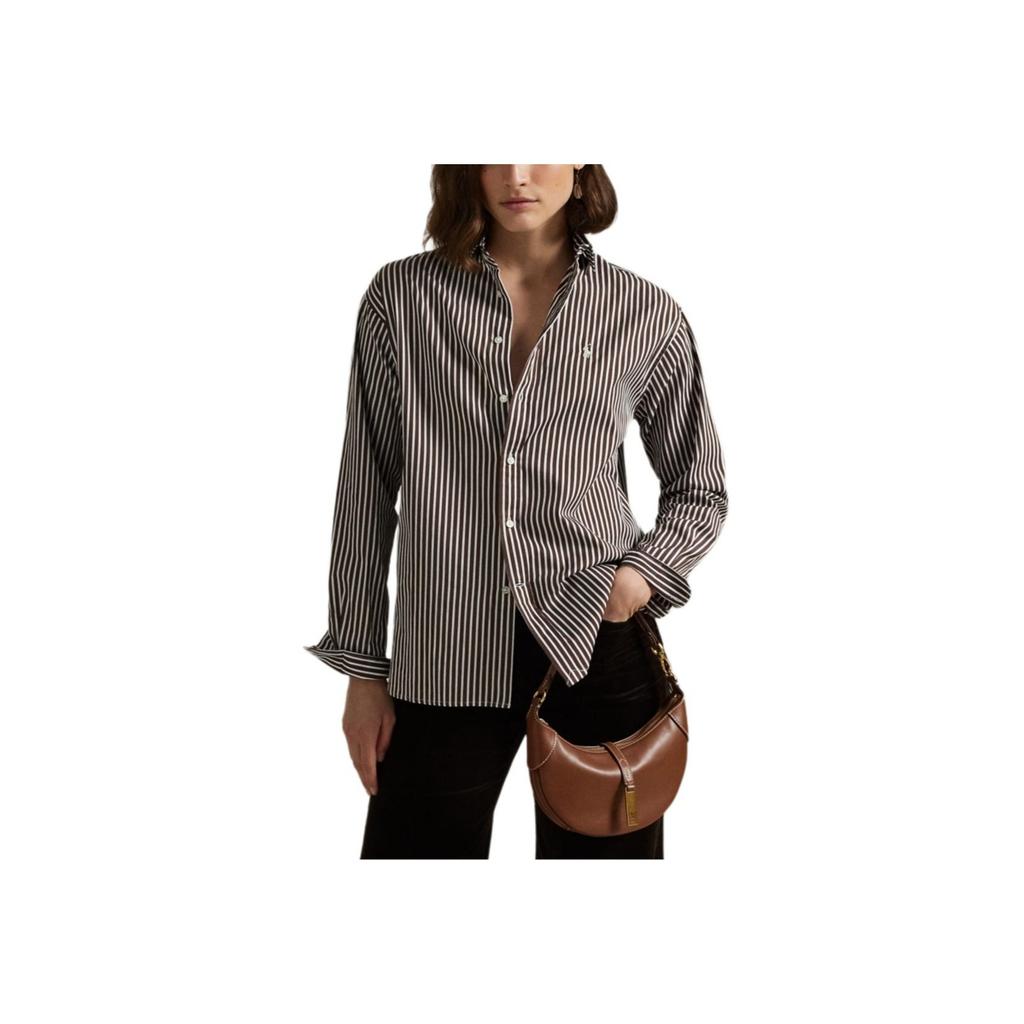 Polo Ralph Lauren Striped Long Sleeve Button Down Shirt Women shirts WMPOSHTNDN20295