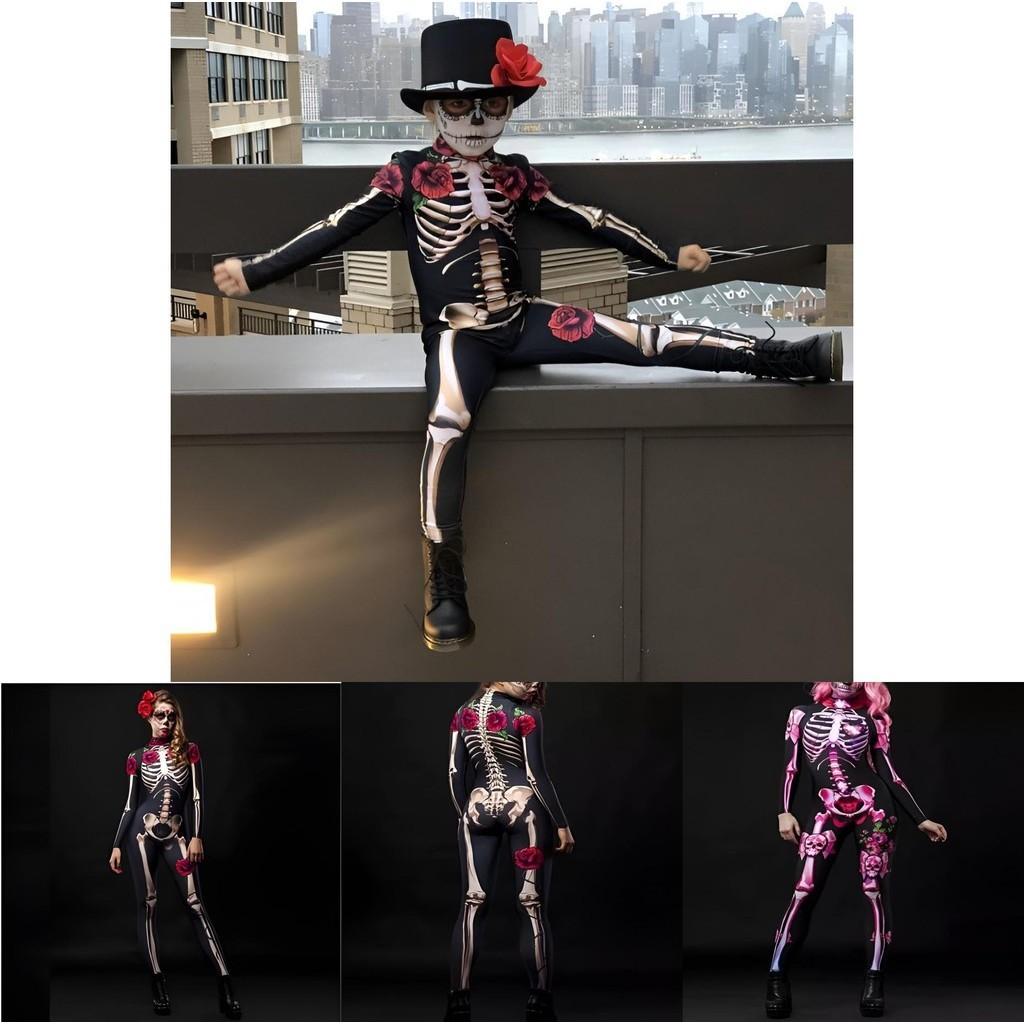 Premium Women Skeleton Jumpsuit For Clubbing And Halloween Party