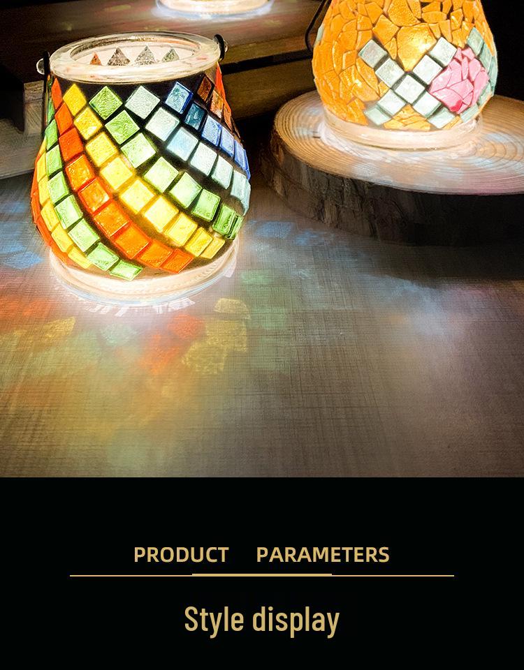 Handmade DIY Mosaic Lantern Kit: Early Education, Parent-Child Activity, Creative Team Building, Gift Toy, Flower Lantern Craft