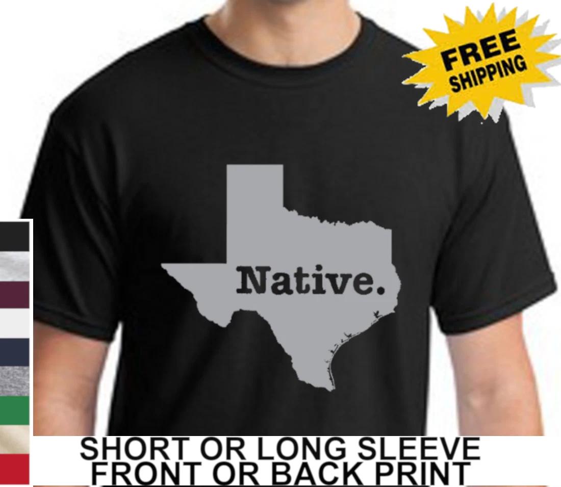 Native Texan Lone Star State Texas Born Raised Proud Longhorn Flag Mens T-Shirt M