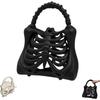 Bolso de Huesos de Esqueleto Impreso en 3D Bolso de Esqueleto Gótico Bolso Espeluznante Realista de Caja Torácica Bolsillo Funcional Fiesta Temática de Halloween