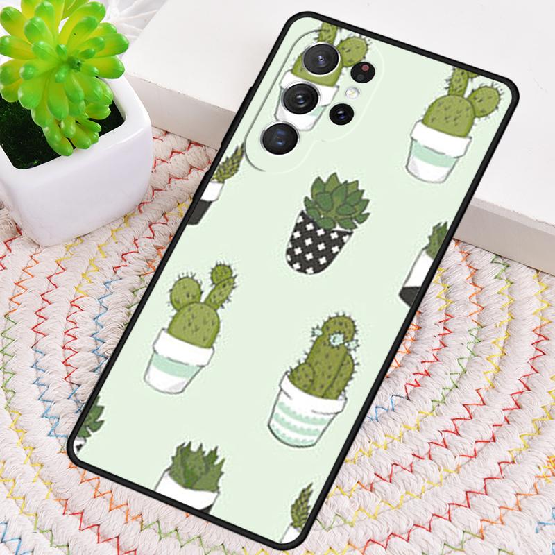 Cactus Plants Succulents Phone Case for Samsung Galaxy Note 10 Pro S26 Ultra S23 S24 FE S25 S21 S22 PLUS Shockproof Cove