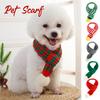 Winter Warm Knitted Scarf for Small Dog Neck Warmer Scarves with Pompom Ball Christmas New Year Festival Pet Puppy Cat Scarf