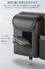 adelphos Seat Back Car Tissue Faux Easy POCKET1 Pocket, Storage, Leather, Stylish, Multifunctional, 4-Layer Structure, Installation,