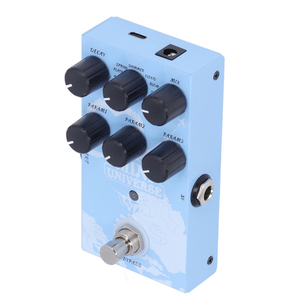 Guitar Effect Pedal 9 Reverb Types Warm Authentic Sound Digital Modeling Reverb Effect Pedal