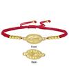 Edelstahl Jungfrau Maria Anhänger Armband Schwarz Rot Geflochtene Seil Armbänder Mutter Jesu Katholisch Gesegneter Schmuck Geschenk