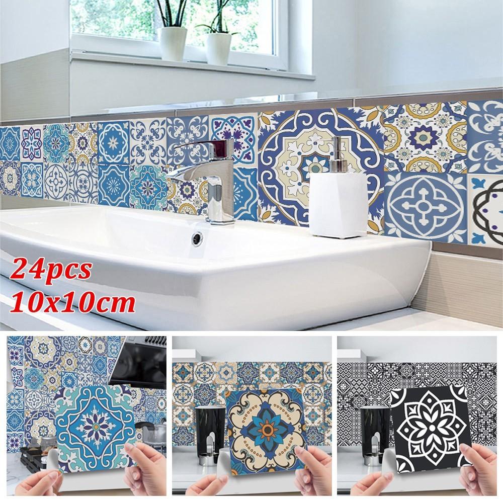 Practical Tile Stickers PVC DIY Decal Vintage/Retro Waterproof