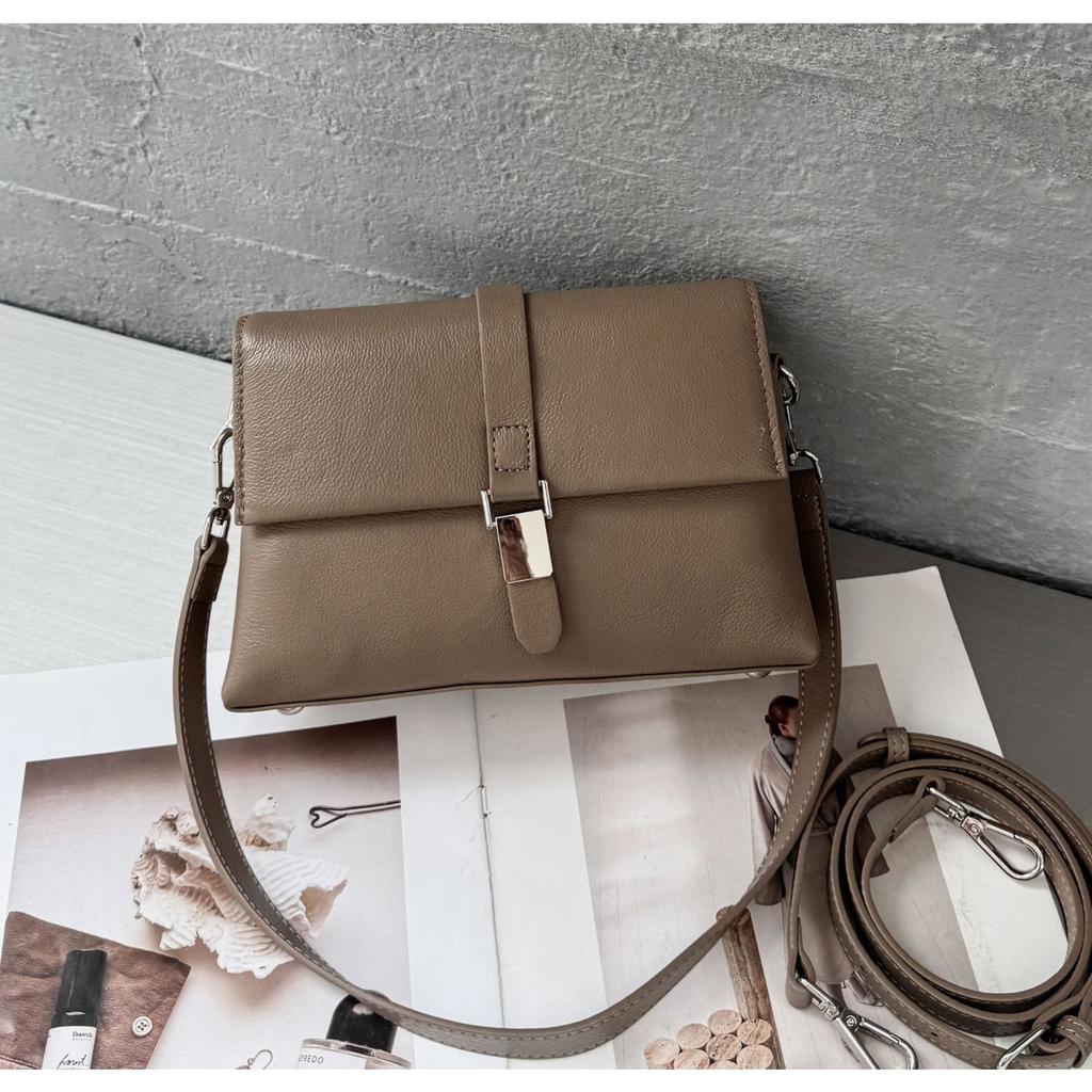 Cowhide Natural Drop Pattern Women's Bag, One Shoulder Crossbody Women's Bag, Fashionable and Good-looking
