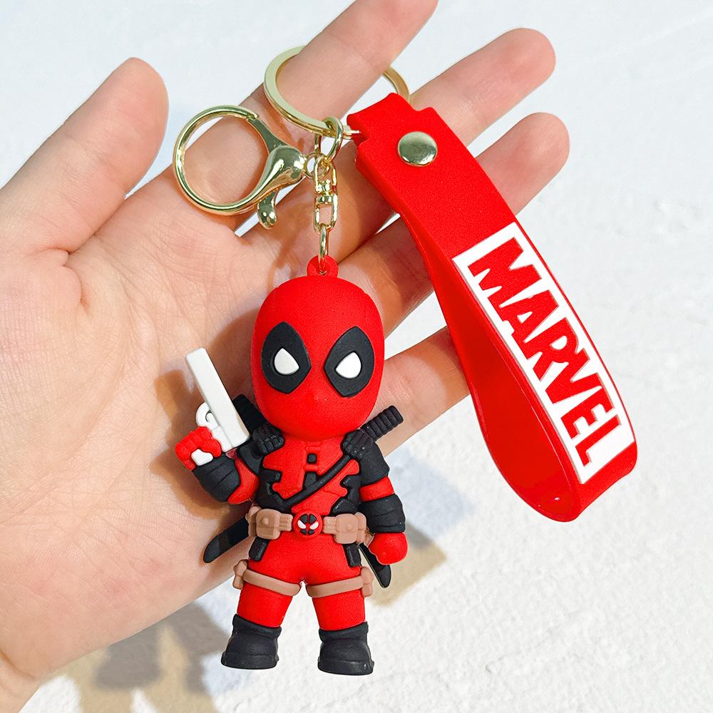 Nuovo Ciondolo Portachiavi in Silicone per Bambola Deadpool, Cordino da Auto per Zaino Scolastico, Regalo