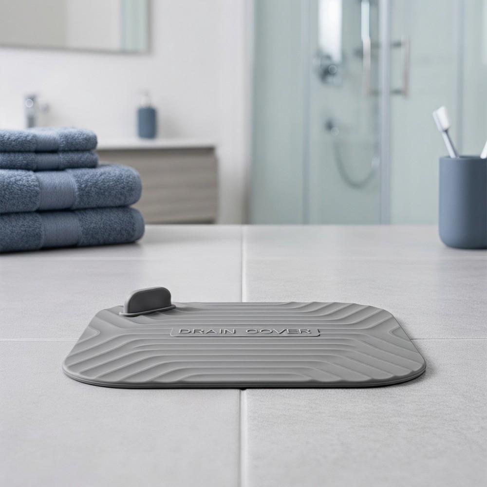 Grey, Green, Yellow, Red Anti-clog Silicone Floor Drain Cover серый