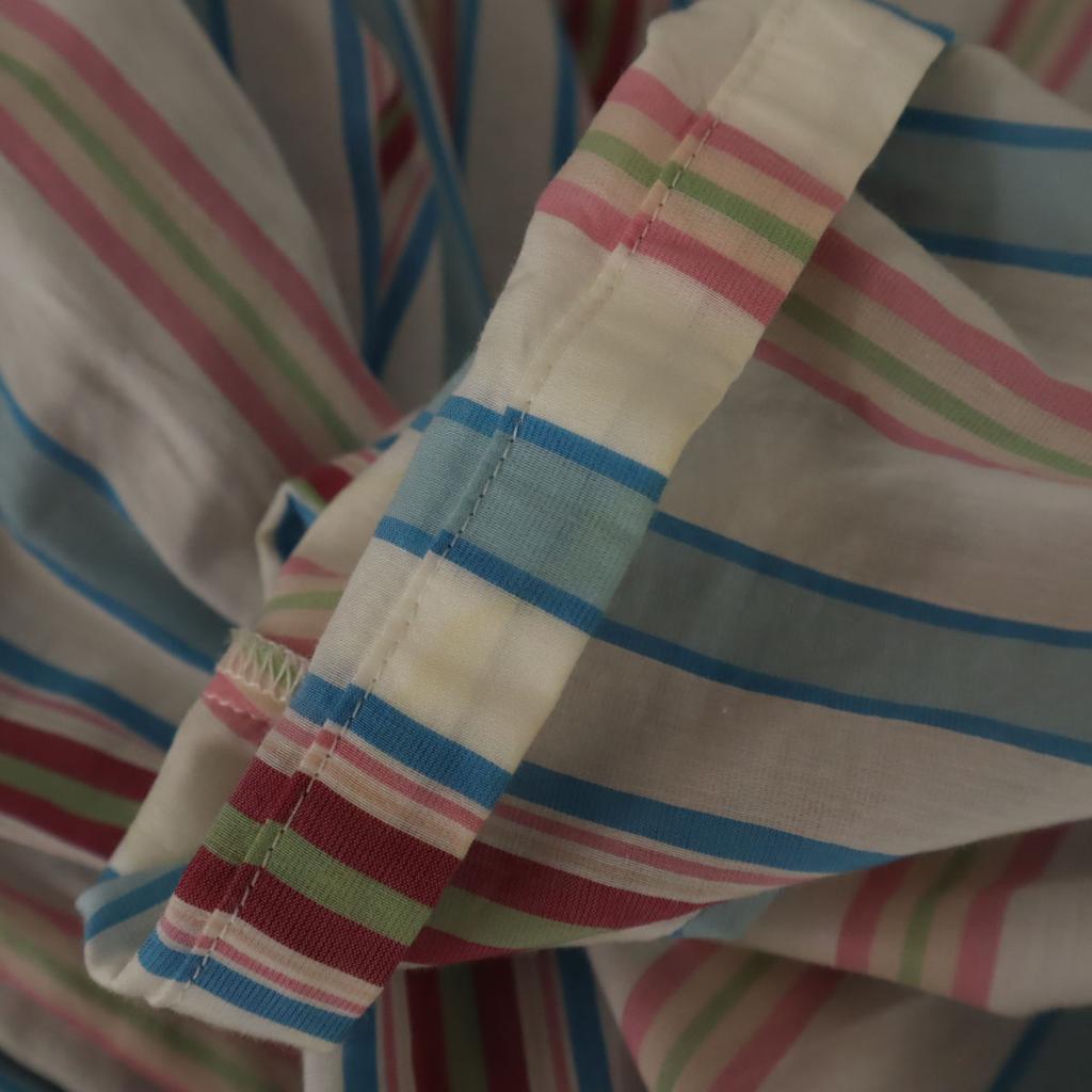 Jane Marple Dans Le Salon made in Japan Streifen Kurzarm Hemdkleid M Damen Gebraucht