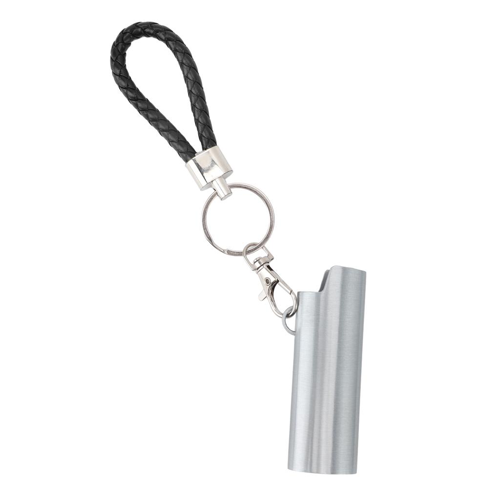 Lighter Holder Keychain with Spring Clip Retractable Metal Portable for Backpack ket