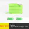 1Pair No Tie Shoelace Flats Elastic Shoe Laces Kids Adult Sneakers Shoelace Quick Lazy Laces 24 Color Buckle Strings Sports Shoe