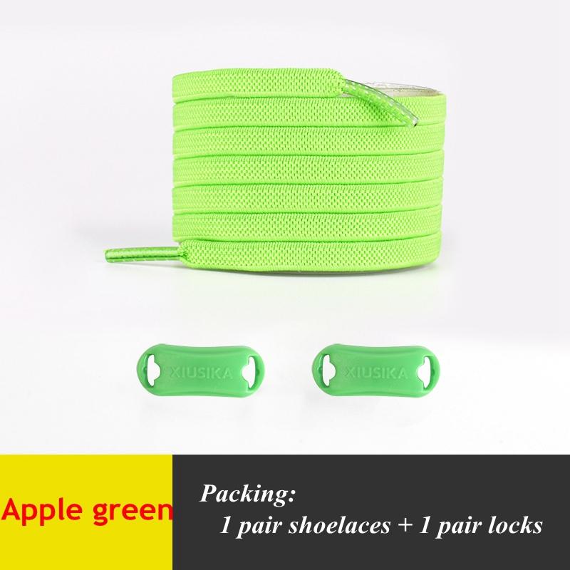 1Pair No Tie Shoelace Flats Elastic Shoe Laces Kids Adult Sneakers Shoelace Quick Lazy Laces 24 Color Buckle Strings Sports Shoe