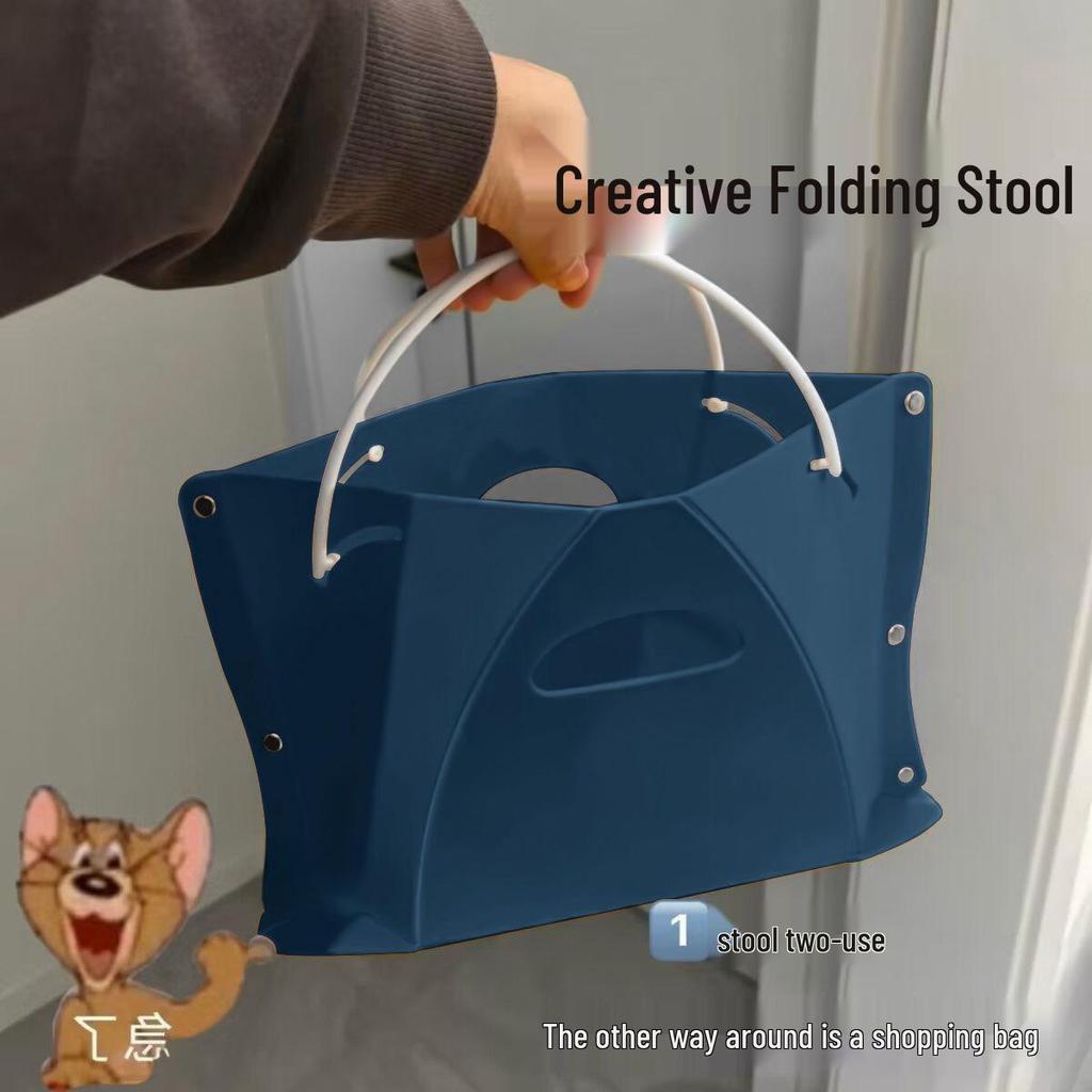 Portable Collapsible Cardboard Stool for Outdoor Camping and Fishing